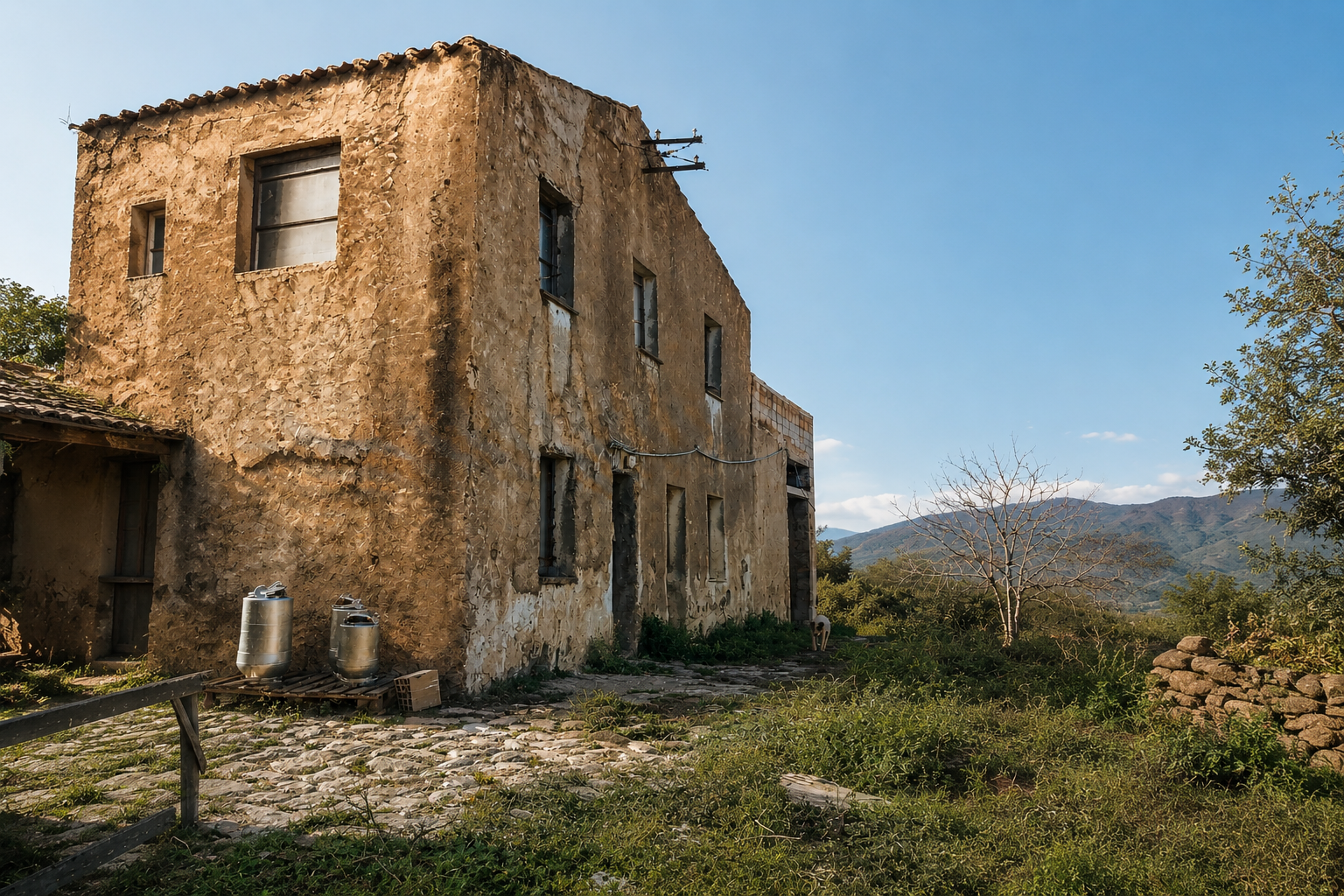 Il casale in pietra di I Mandorli tra gli ulivi
