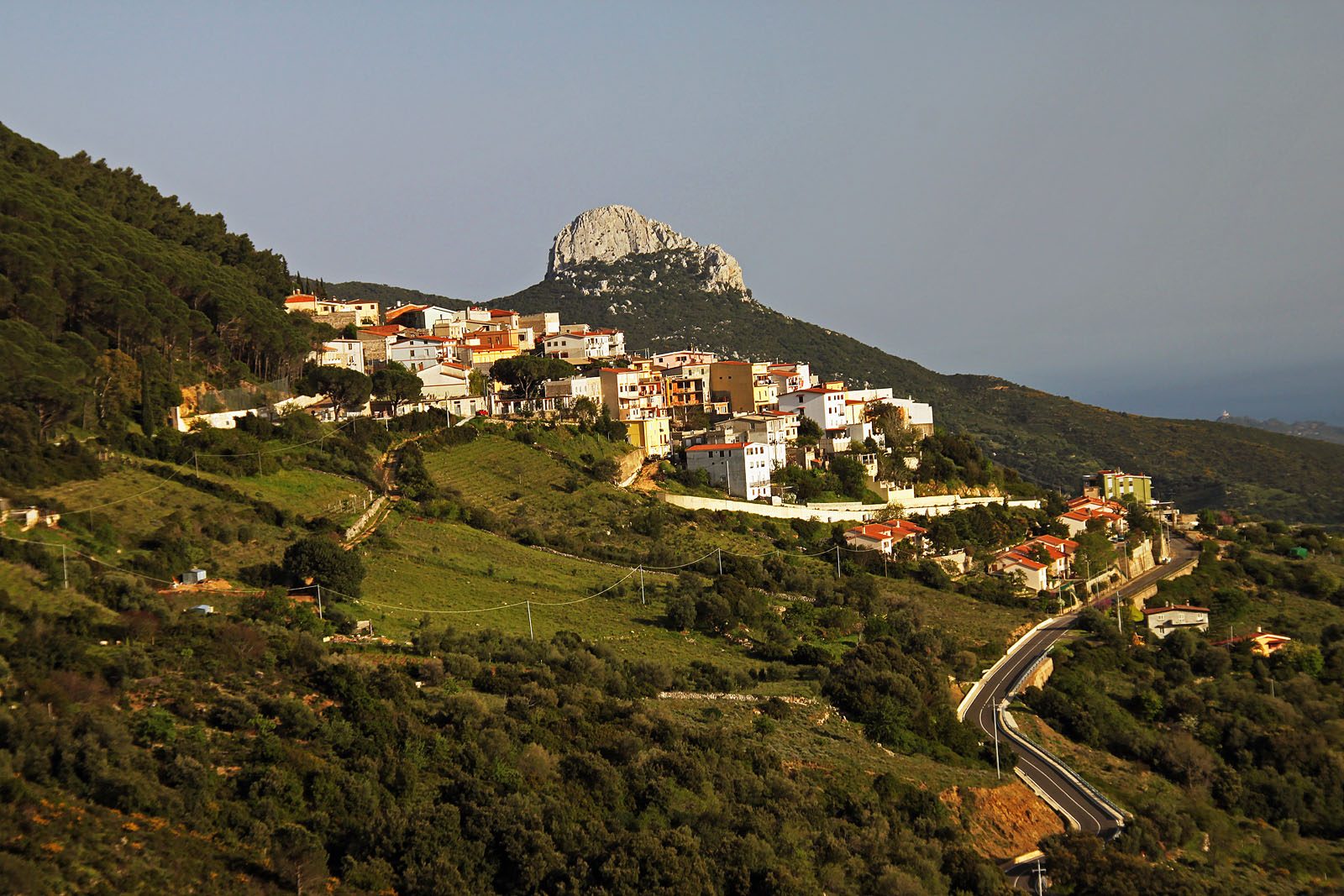 A stone farmhouse in the Ogliastra countryside