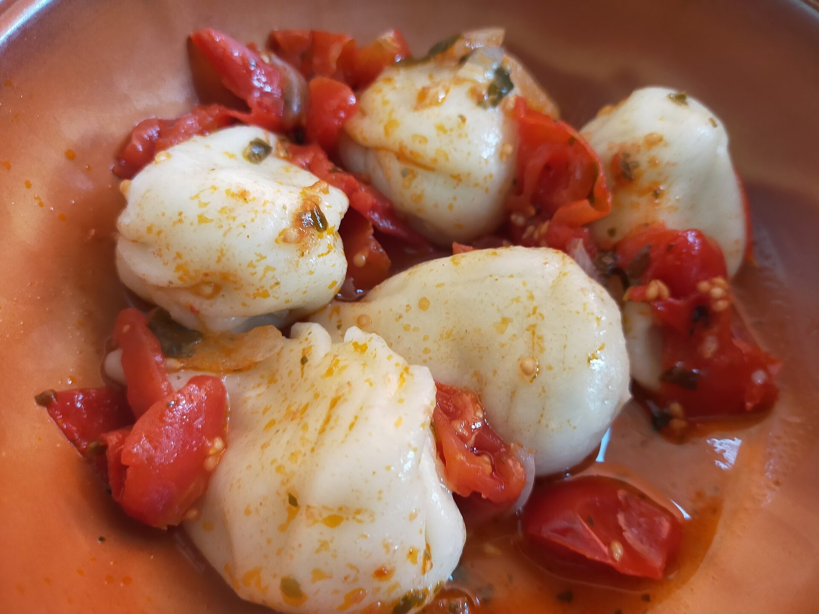 Handmade culurgiones with the wheat-ear closure